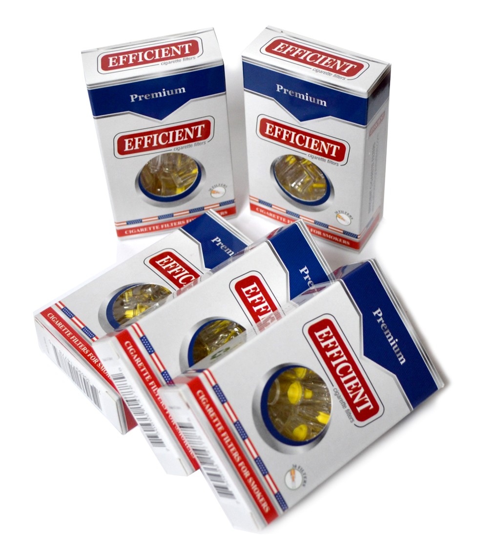 Efficient Cigarette Filters 5 packs  (150 filters)