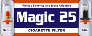 Magic 25 Disposable Cigarette Filters Value Pack (100 Filters)