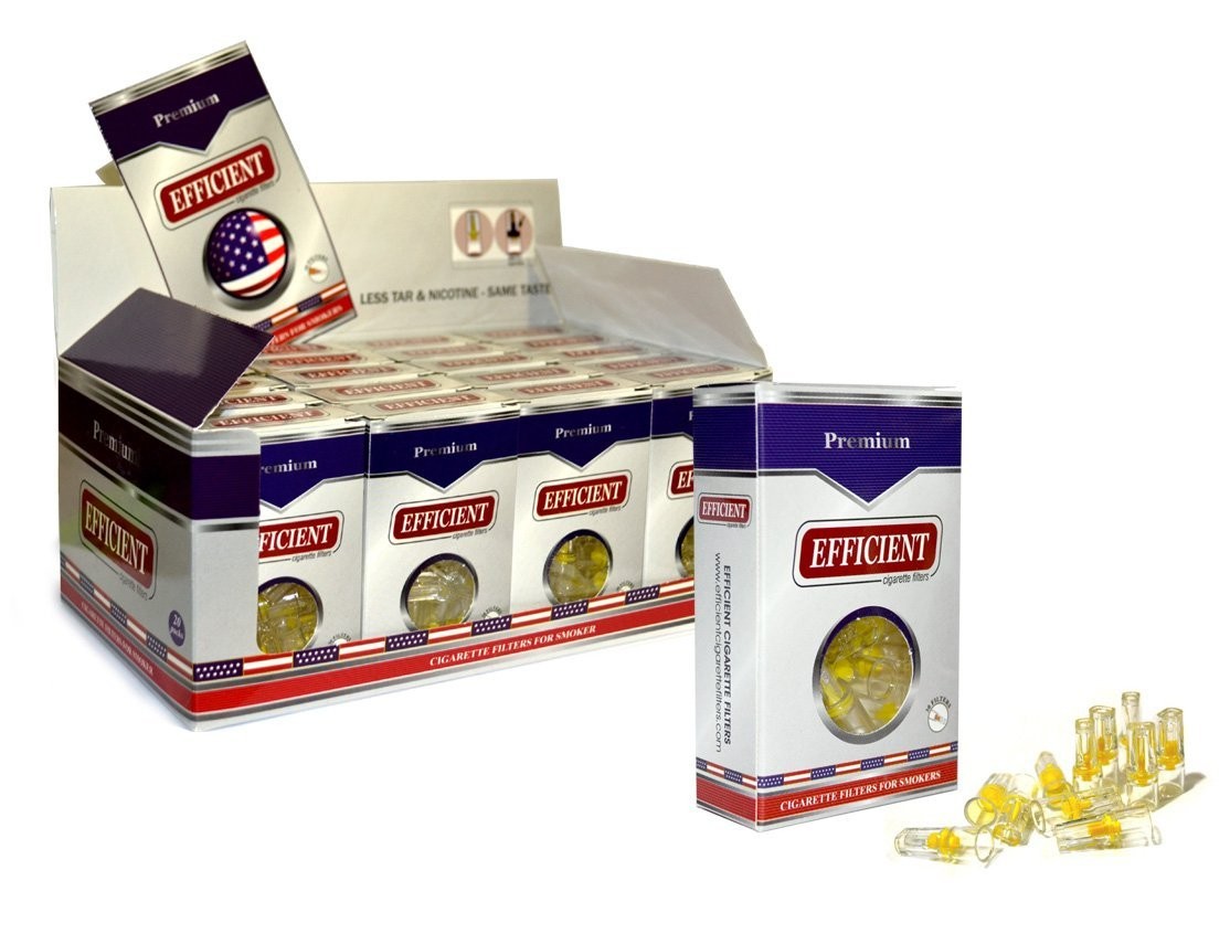 Efficient Cigarette Filters - 20 packs Display Box