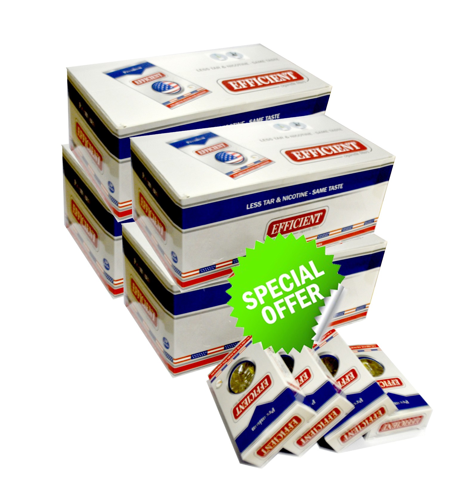 Efficient Cigarette Filters 80 packs Wholesale Special Offer (2400 filters)