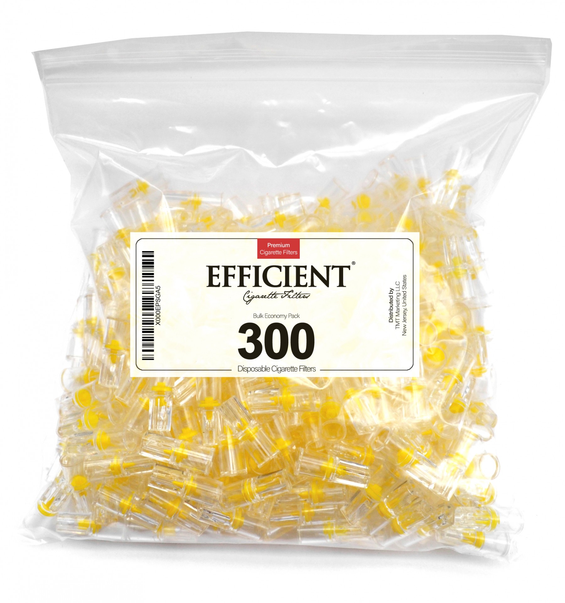 Efficient Disposable Cigarette Filters - Bulk Economy Pack (300 Per Pack)