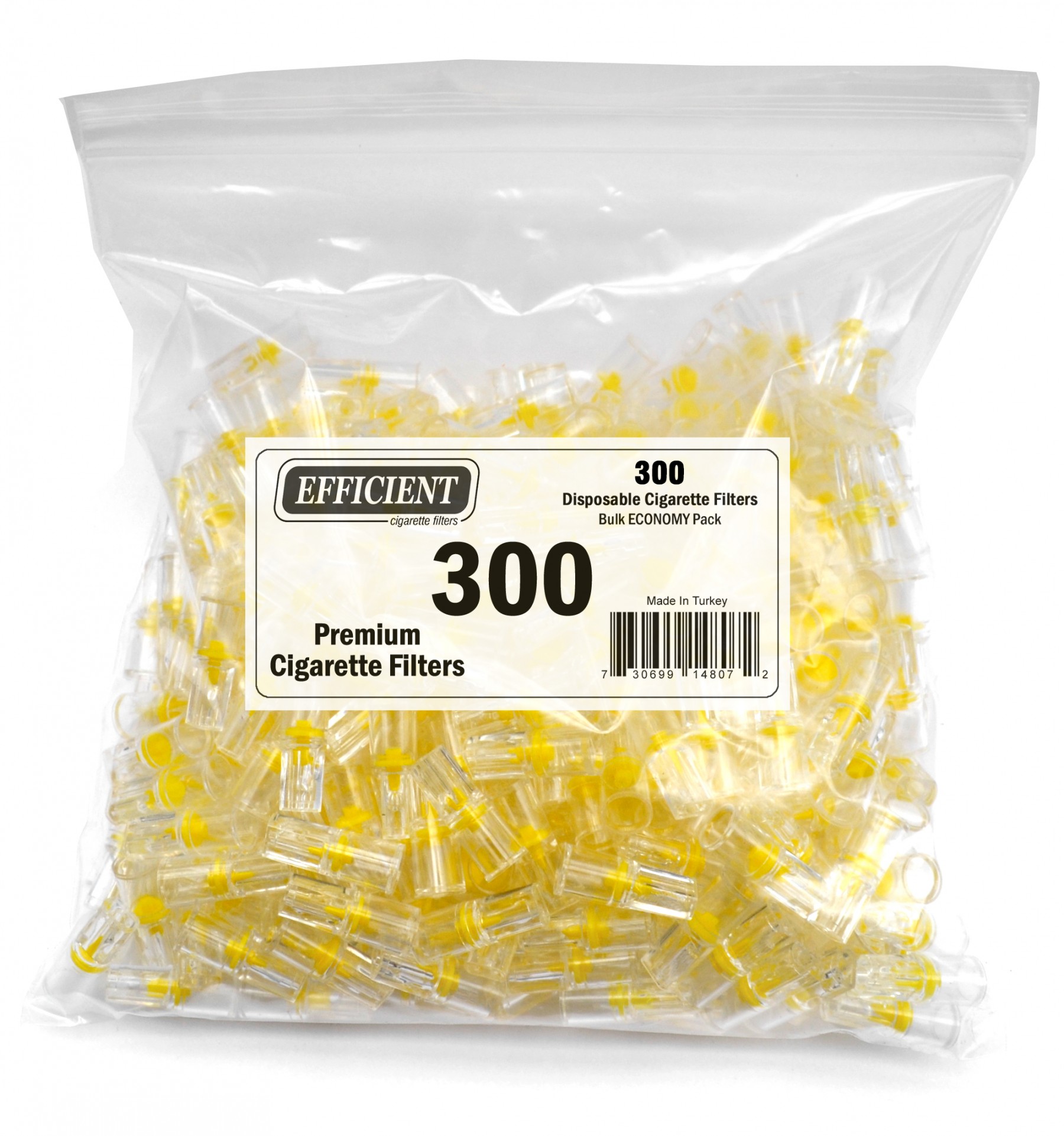 Efficient Disposable Cigarette Filters - Bulk Economy Pack (300 Per Pack)